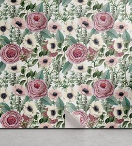 Abakuhaus Vinyltapete »selbstklebendes Wohnzimmer Küchenakzent«, Vintage Rose Victorian Blick Blumen