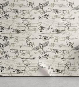 Abakuhaus Vinyltapete »selbstklebendes Wohnzimmer Küchenakzent«, Flugzeug Old School Planes