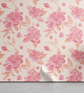 Abakuhaus Vinyltapete »selbstklebendes Wohnzimmer Küchenakzent«, Frühling Pinkish Aquarell Blumen
