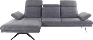 Inosign Ecksofa Trivento, Mit Sitztiefenverstellung, Armteil und Kopfteil-Verstellung, Bogenfuß, B/T/H: 290/187/88 cm