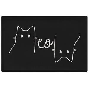 Trendation Fußmatte »Lustige Katzen Fußmatte Meow Grafik Katzenbesitzerin Humor Fussmatte 6«, 