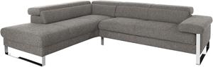 W.Schillig Ecksofa finn, German Design Award 2016, Fußgestell Chrom glänzend, Breite 281 cm