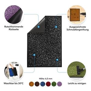 FLOORDIREKT Fußmatte »Sauberlaufmatte Brasil Zuschnitt, viele Farben & Größen«, , Höhe 6.5 mm