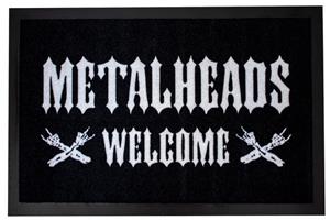 Mr. Ghorbani Fußmatte »Metallhead Welcome«, , Rechteckig, Höhe 3 mm
