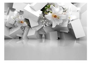 KUNSTLOFT Vliestapete »Floral Breakout«, lichtbeständige Design Tapete