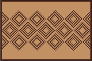 Matches21 HOME & HOBBY Fußmatte »Fußmatte Ethno geometrisch braun beige 40x60 cm«, , rechteckig, Höhe 5 mm