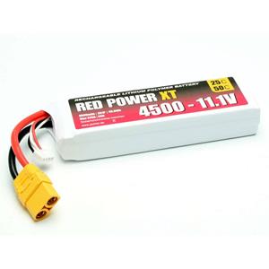 redpower Red Power Modellbau-Akkupack (LiPo) 11.1V 4500 mAh Softcase XT90