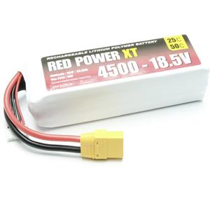Red Power LiPo accupack 18.5 V 4500 mAh 25 C Softcase XT90