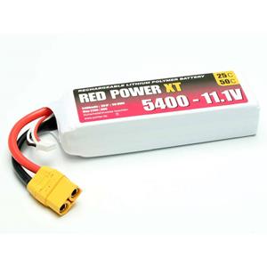 redpower Red Power Modellbau-Akkupack (LiPo) 11.1V 5400 mAh Softcase XT90