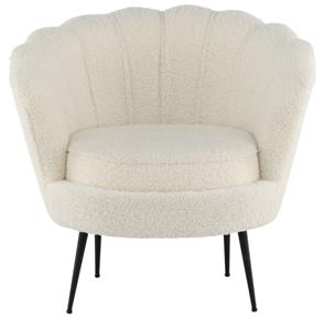 24Designs Duuk Fauteuil - Witte Teddystof