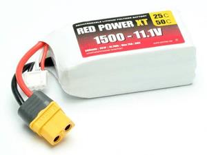Red Power LiPo accupack 11.1 V 1500 mAh Softcase XT60