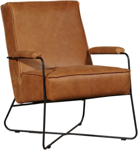 ShopX Leren fauteuil hope 112, 120+ kleuren leer, in stoel