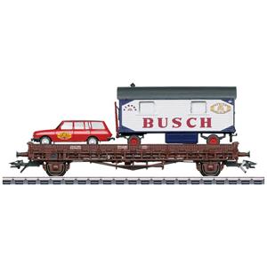 Märklin 45041 H0 lageboordwagen circus Busch, MHI van de DR