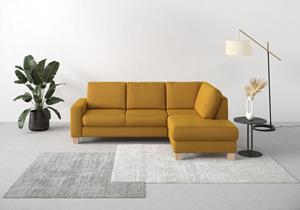 Home affaire Ecksofa Summer, mit Ottomane, wahlweise mit Bettfunktion und Bettkasten, Cord-Bezug