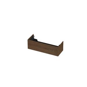 INK P2O Wastafelonderkast - 120x45x37.6cm - 1 lade - push 2 open - verticaal gefreesd - eiken Massief eiken chocolate 1259786