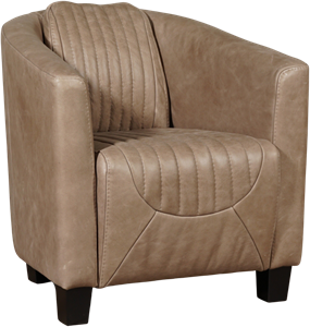 ShopX Leren fauteuil press special 218 bruin, bruin leer, bruine stoel