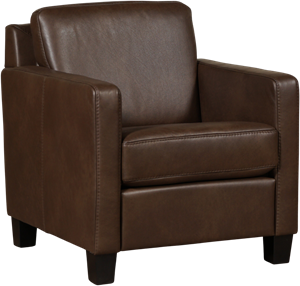 ShopX Leren fauteuil smart 507 bruin, bruin leer, bruine stoel