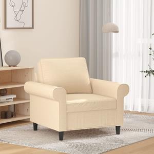VidaXL 1-Sitzer-Sofa Creme 60 cm Stoff 