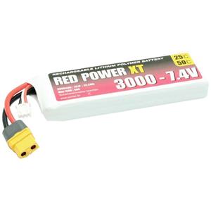 redpower Red Power LiPo accupack 7.4 V 3000 mAh Softcase XT60