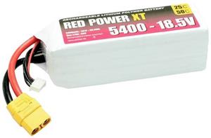 redpower Red Power LiPo accupack 18.5 V 5400 mAh 25 C Softcase XT90