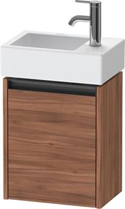 Duravit Ketho.2 wastafelonderkast met 1 deur 36,4x23,8x44 cm links met antraciet greep, noten mat