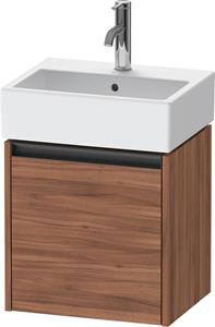 Duravit Ketho.2 wastafelonderkast met 1 deur 43,4x33,8x44 cm rechts met antraciet greep, noten mat