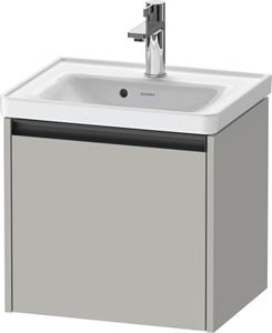 Duravit Ketho.2 wastafelonderkast met 1 lade 48,4x37,5x44 cm met antraciet greep, betongrijs mat