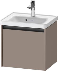 Duravit Ketho.2 wastafelonderkast met 1 lade 48,4x37,5x44 cm met antraciet greep, basalt mat