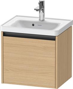 Duravit Ketho.2 wastafelonderkast met 1 lade 48,4x37,5x44 cm met antraciet greep, natuur eiken mat