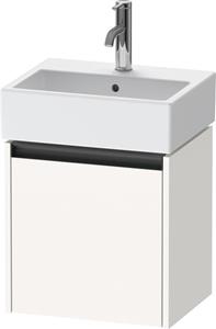 Duravit Ketho.2 wastafelonderkast met 1 deur 43,4x33,8x44 cm rechts met antraciet greep, wit supermat