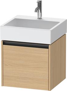 Duravit Ketho.2 wastafelonderkast met 1 lade 48,4x46x44 cm met antraciet greep, natuur eiken mat