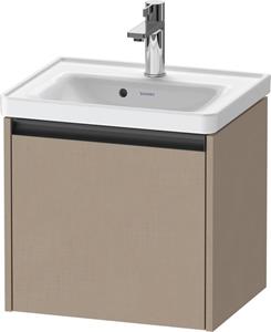 Duravit Ketho.2 wastafelonderkast met 1 lade 48,4x37,5x44 cm met antraciet greep, linnen mat