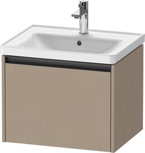 Duravit Ketho.2 wastafelonderkast met 1 lade 58,4x45,5x44 cm met antraciet greep, linnen mat