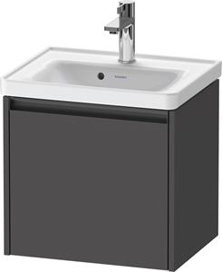 Duravit Ketho.2 wastafelonderkast met 1 lade 48,4x37,5x44 cm met antraciet greep, grafiet mat