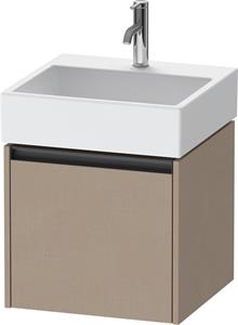 Duravit Ketho.2 wastafelonderkast met 1 lade 48,4x46x44 cm met antraciet greep, linnen mat