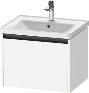 Duravit Ketho.2 wastafelonderkast met 1 lade 58,4x45,5x44 cm met antraciet greep, wit mat