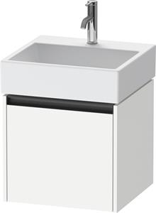 Duravit Ketho.2 wastafelonderkast met 1 lade 48,4x46x44 cm met antraciet greep, wit mat