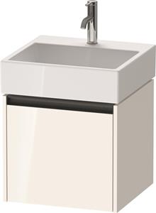 Duravit Ketho.2 wastafelonderkast met 1 lade 48,4x46x44 cm met antraciet greep, hoogglans wit