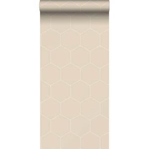 Esta Home ESTAhome behang hexagon beige - 139552 - 0,53 x 10,05 m