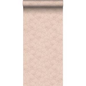 Esta Home ESTAhome behang getekende bladeren terracotta roze - 139492 - 0.53 x 1