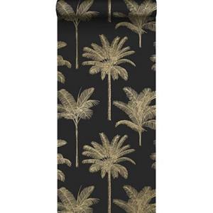 Esta Home ESTAhome behang palmbomen zwart en goud - 139322 - 0,53 x 10,05 m