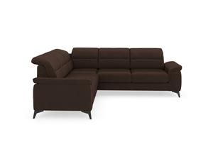 Sit&More Ecksofa Sinatra, optinal mit Kopfteilverstellung und Armteilfunktion, Metallfüße