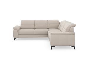 Sit&More Ecksofa Sinatra, optinal mit Kopfteilverstellung und Armteilfunktion, Metallfüße