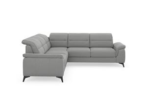 sit&more Ecksofa "Sinatra L-Form", optinal mit Kopfteilverstellung und Armteilfunktion, Metallfüße