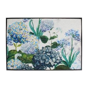 Garnier Thiebaut Fußmatte »Fußmatte Hortensias Bleu 50x75 cm«, , rechteckig