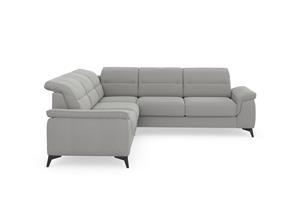 Sit&More Ecksofa Sinatra, optinal mit Kopfteilverstellung und Armteilfunktion, Metallfüße