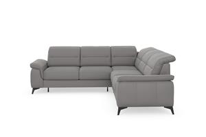 Sit&More Ecksofa Sinatra, optinal mit Kopfteilverstellung und Armteilfunktion, Metallfüße