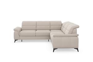 Sit&More Ecksofa Sinatra, optinal mit Kopfteilverstellung und Armteilfunktion, Metallfüße