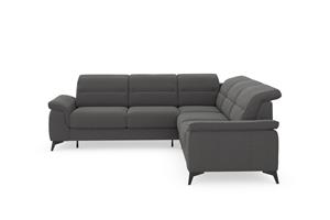 Sit&More Ecksofa Sinatra, optinal mit Kopfteilverstellung und Armteilfunktion, Metallfüße