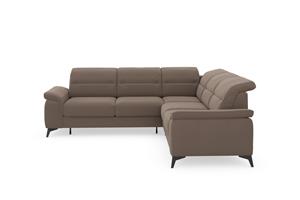 Sit&More Ecksofa Sinatra, optinal mit Kopfteilverstellung und Armteilfunktion, Metallfüße